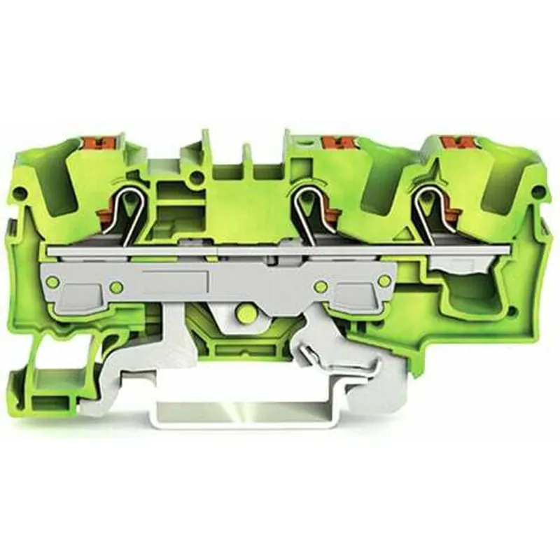 SK0437971-US20260702-105043-0 WAGO 2206-1307 Terminal Block Green-Yellow 1PE 3-Wires Push-in CAGE CLAMP - Image 1