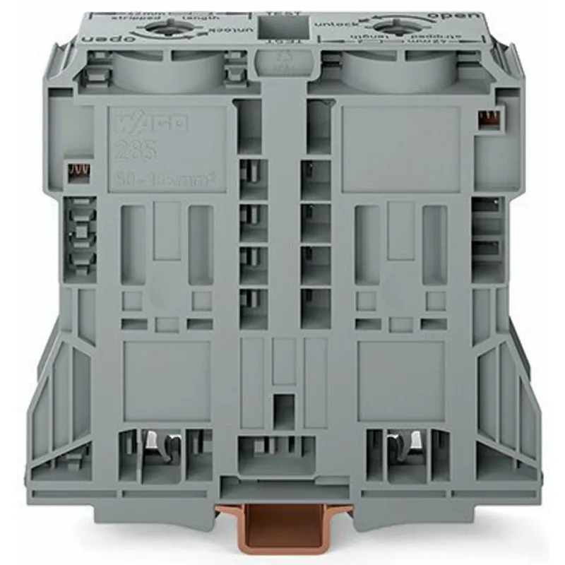 SK0438002-US20260702-105043-0 WAGO 285-1185 Terminal Block 353A Power Cage-Clamp Connection Gray - Image 1