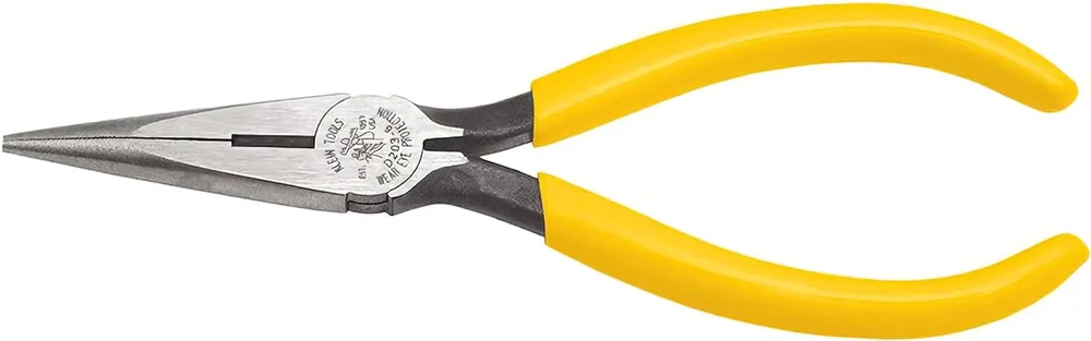 SK0438035-US20260702-105043-0 Klein Tools D203-6 Long Nose Side-Cutter Pliers 6-Inch - Image 1