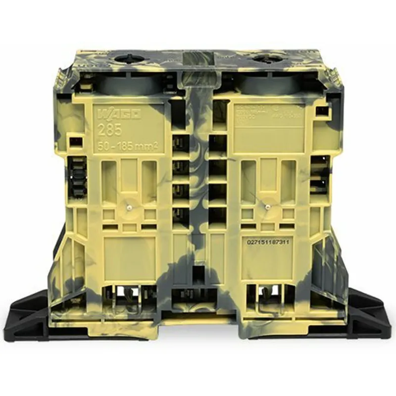 WAGO 285-1167 Feed-through Terminal Block 1-Deck Level with POWER CAGE-CLAMP Surface Mount