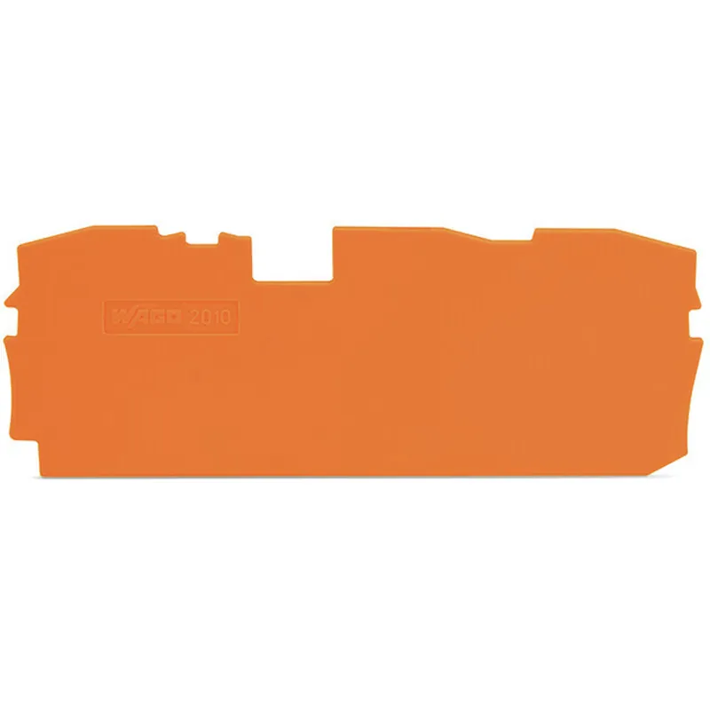 WAGO 2010-1392 Terminal Block End Plate 1mm ORANGE