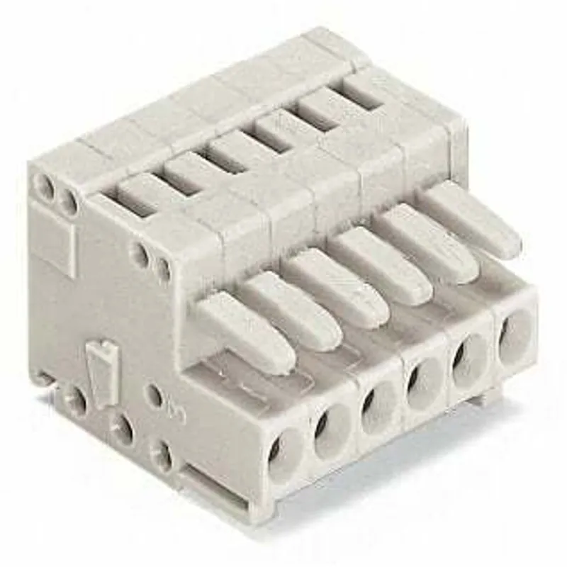 SK0438078-US20260702-105043-0 WAGO 734-114 1-Conductor Female Connector CAGE CLAMP 14-Pole Light Gray - Image 1