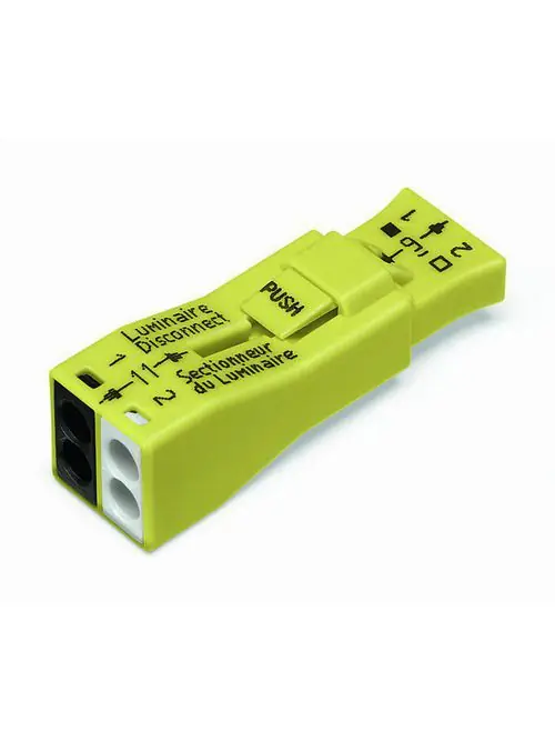 SK0438089-US20260702-105043-0 WAGO 873-902/VE00-0500 PUSHWIRE Splicing Connector 2-Pole Yellow Bag of 500 - Image 1