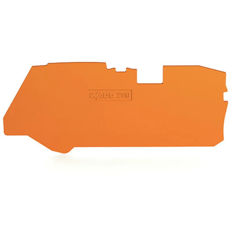 SK0438098-US20260702-105043-0 WAGO 2110-1292 End and Intermediate Plate 1mm Orange - Image 1