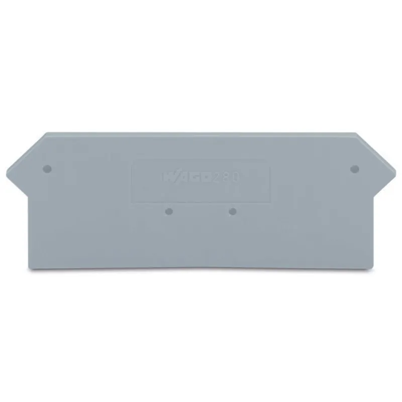 WAGO 280-316 End and Intermediate Plate 2.5mm Width Gray