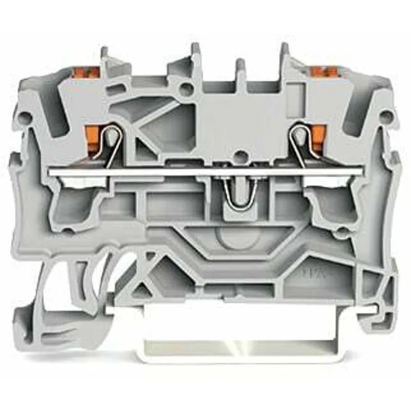 WAGO 2202-1209 Feed-Through Terminal Block Push-In 24A Light Gray