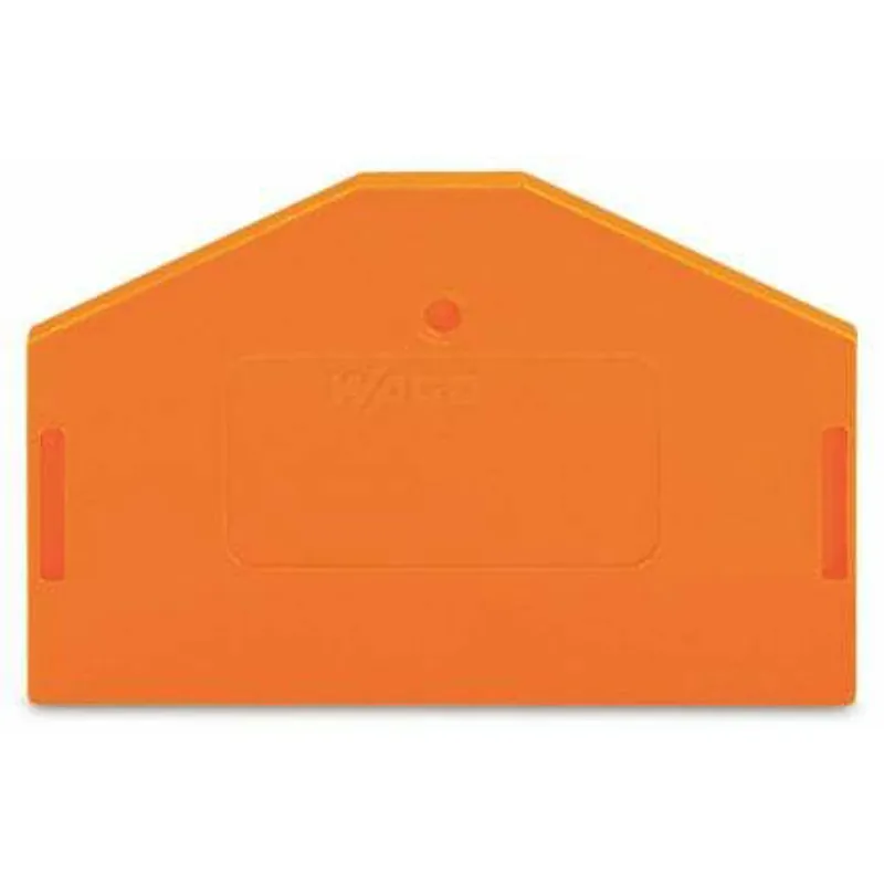 WAGO 281-313 End and Intermediate Plate Orange 25mm Width