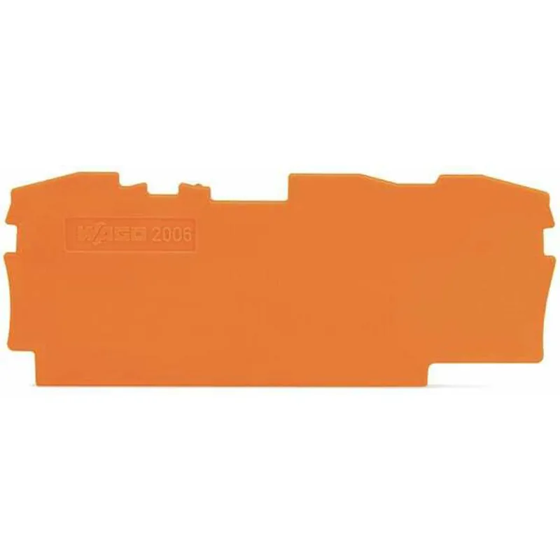 SK0438194-US20260702-105043-0 WAGO 2006-1392 End and Intermediate Plate TOPJOB S Series 1mm Orange - Image 1