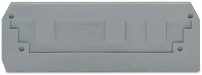 WAGO 284-308 End and Intermediate Plate 2.5mm Gray Terminal Block