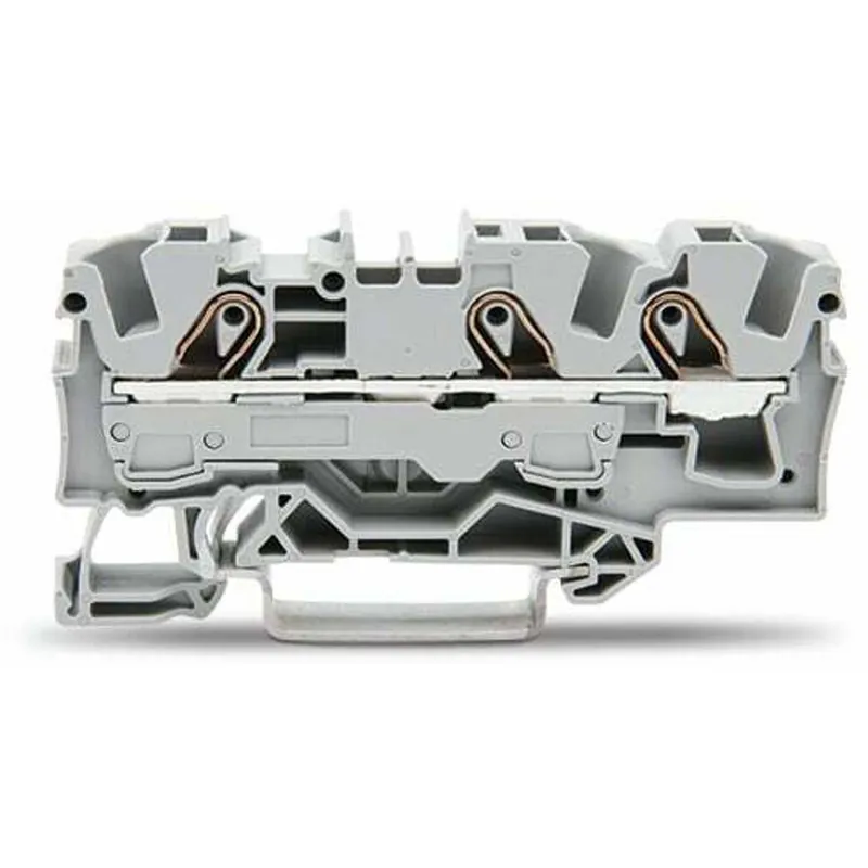 SK0438257-US20260702-105043-0 WAGO 2006-1301 Terminal Block 41A Gray for DIN Rail Mount - Image 1