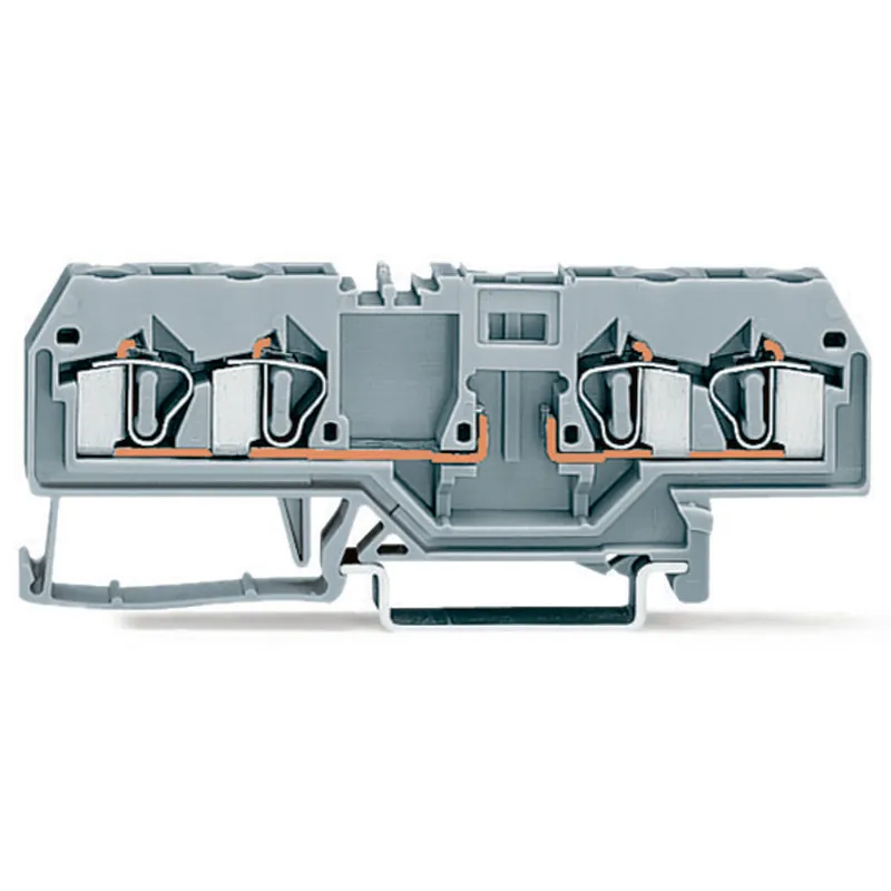 SK0438274-US20260702-105043-0 WAGO 281-656 Carrier Feed-Through Terminal Block 10A Gray - Image 1