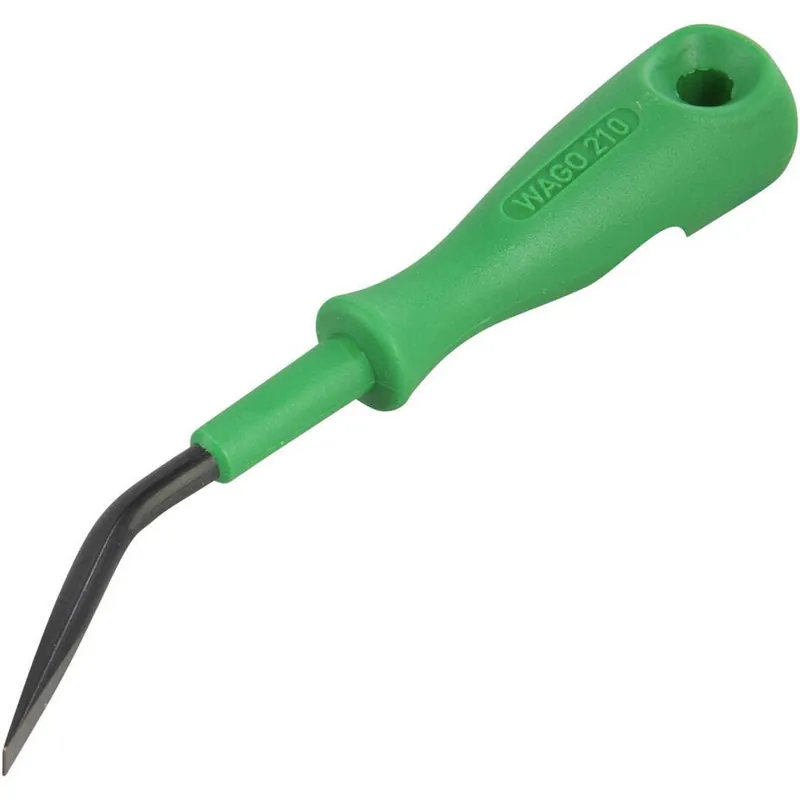 SK0438307-US20260702-105043-0 WAGO 210-658 Operating Tool Angled Short Partially Insulated 3.5mm x 0.5mm Blade - Image 1