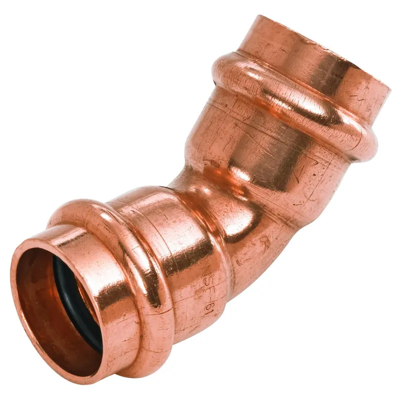 SK0438566-US20260702-105043-0 NIBCO 9042900PC Elbow, 3/4 in Nominal, Press End Style, Wrot Copper - Image 1
