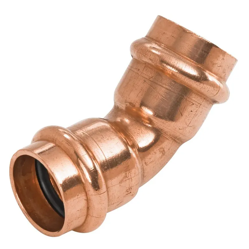 SK0438760-US20260702-105043-0 NIBCO 9043305PC PC606 Press Copper 45 Degree Elbow - Image 1