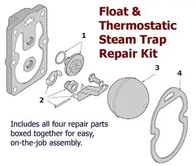 BARNES & JONES FT30-3 Repair Kit for Spirax-Sarco F-30 F&T Traps
