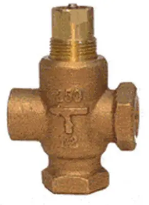 SK0438894-US20260702-105043-0 SIEMENS 599-02070 3/4 Inch 3-Way Mixing Brass Globe Valve 6.3Cv - Image 1