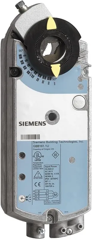 SK0439160-US20260702-105043-0 Siemens GBB161.1U Modulating Non-Spring Return Electric Damper Actuator 24V - Image 1