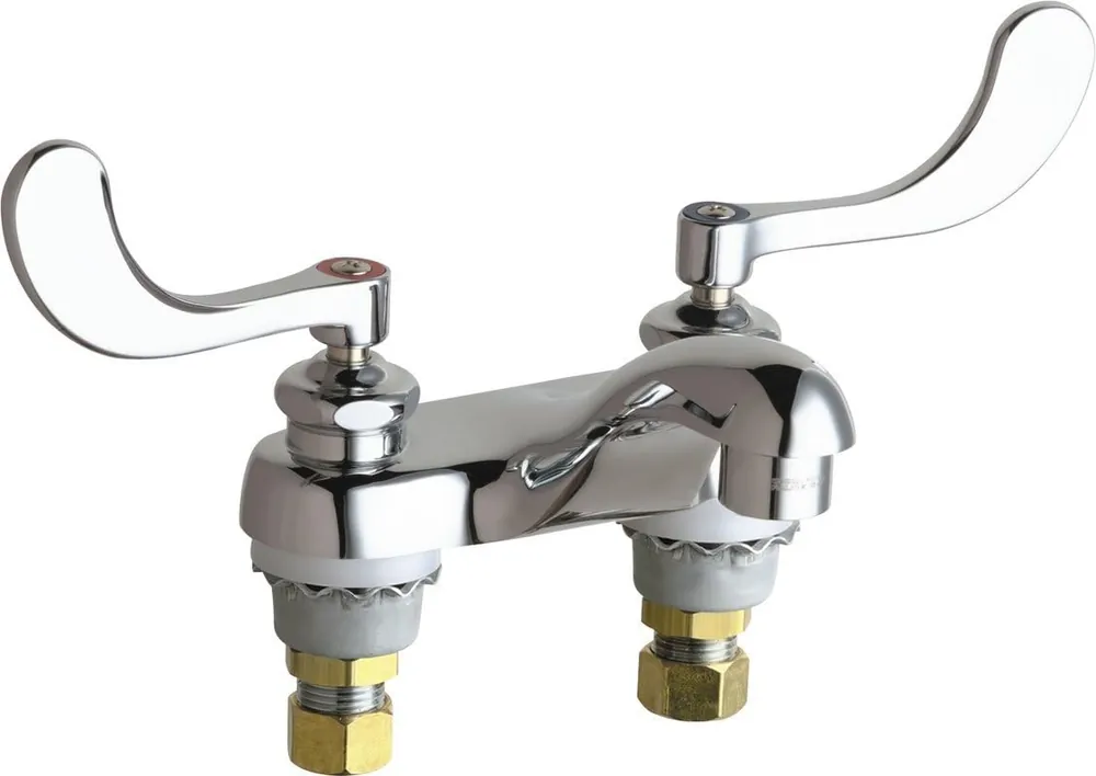 Chicago Faucets 802-V317ABCP Low Arc Bathroom Faucet Chrome
