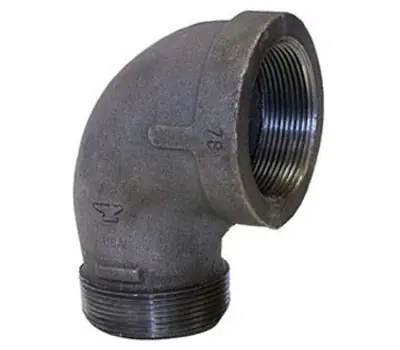 Anvil 0310016407 3/4 in. Male x Female Black Malleable Iron 90-Degree Street Elbow