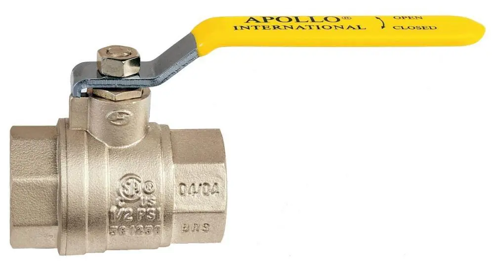 Apollo Valves 94A10501 94A Series 1 in. Forged Brass Full Port NPT 600# Ball Valve