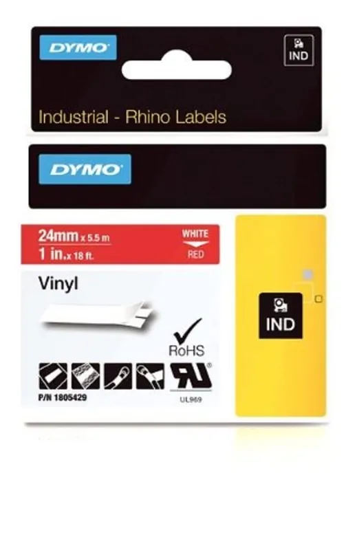 SK0440601-US20260702-105043-0 DYMO 1805429 Rhino Adhesive Vinyl Label Tape 1-inch 18-Foot Cassette Replacement MPN - Image 1