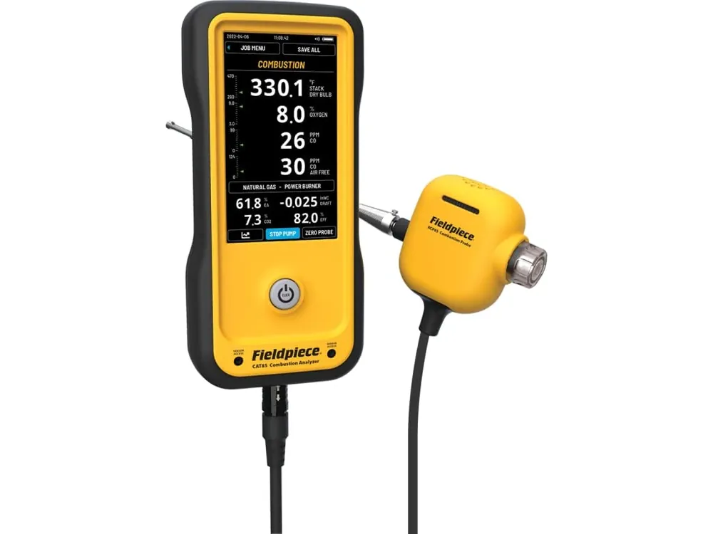 SK0440673-US20260702-105043-0 Fieldpiece CAT85 Combustion Analyzer HC - 1000 ft Wireless Range - Image 1