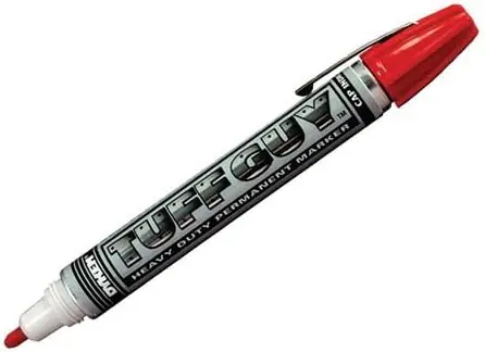 SK0440890-US20260702-105043-0 Dykem 44819 Red Tough Guy Marker Medium Tip Permanent Ink - Image 1