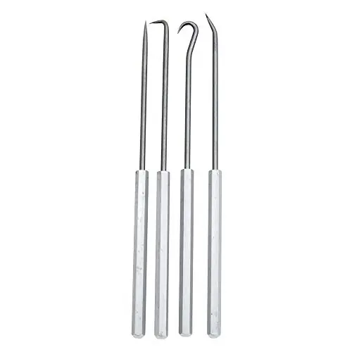 Ullman PH-4 Pick And Hook Set, Steel, 6-5/16in.L, 4 pcs
