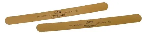 Precision Brand 76210 Brass Thickness Feeler Gage 0.003 Thickness Pack of 12