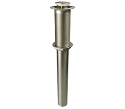 Mountain Plumbing MT742-MB EZ-Click Brass Soft Touch Round Lavatory Drain Matte Black