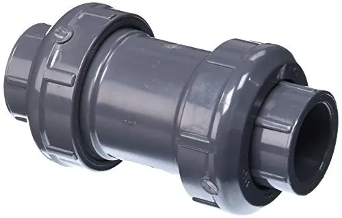 Spears 2229-012 PVC Schedule 80 True Union Ball Check Valve 1-1/4