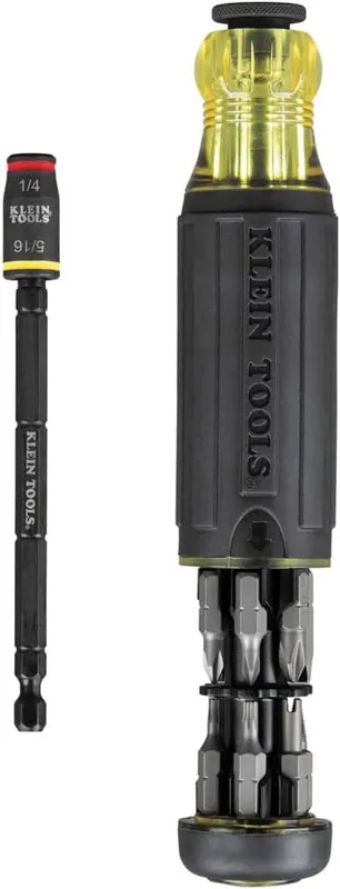 SK0441209-US20260702-105043-0 Klein Tools 32304 Screwdriver 14-in-1 Adjustable Screwdriver with Flip Socket - Image 1
