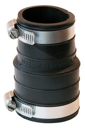 SK0441497-US20260702-105043-0 Fernco 1059-150 1-1/2 x 1-1/2 Elastomeric PVC-DWV Flexible Coupling - Image 1