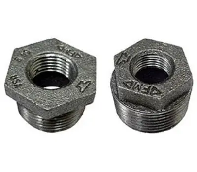 Anvil 0318906369 3/4 x 1/2 in Male x Female Black Malleable Iron Hex Reducing Bushing