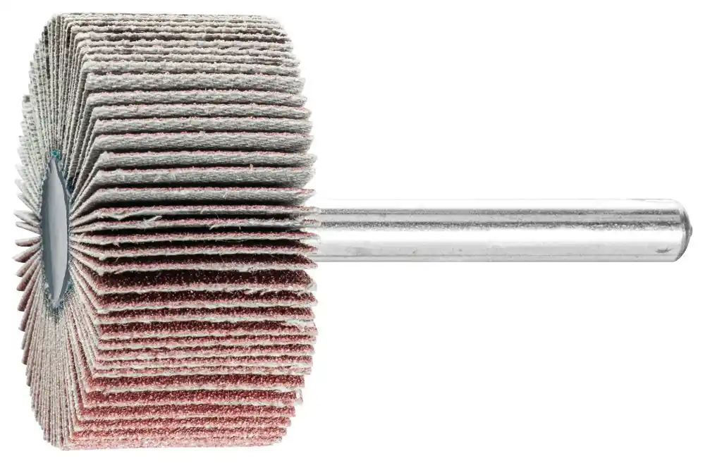SK0441842-US20260702-105043-0 Pferd 45234 Mounted Flap Wheel, Aluminum Oxide A, 1-1/2 Diameter x 1 Length, 1/4 Shank, 120 Grit - Image 1