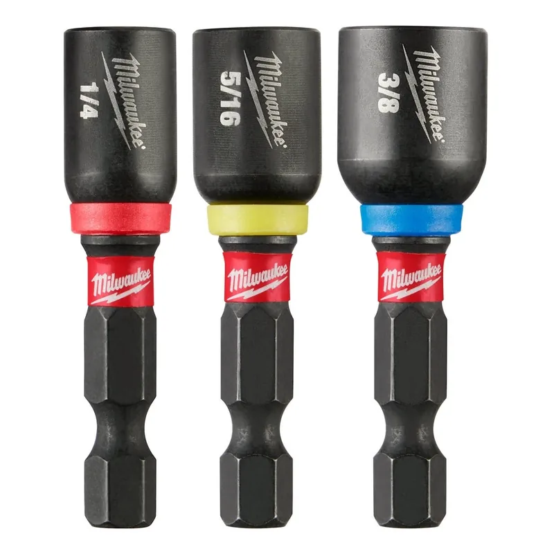 SK0442055-US20260702-105043-0 Milwaukee 49-66-4561 SHOCKWAVE 1/4, 5/16, and 3/8 in. Magnetic Nut Driver 3-Pack - Image 1