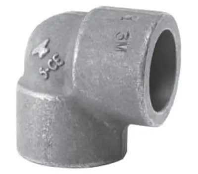SK0442219-US20260702-105043-0 Anvil 0362001802 2 in. Socket Weld Class 3000 Forged Steel 90-Degree Elbow - Image 1