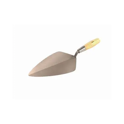 Bon Pro Plus 72-432 Wide London Pro Carbon Steel Brick Trowel - 10 With Wood Handle