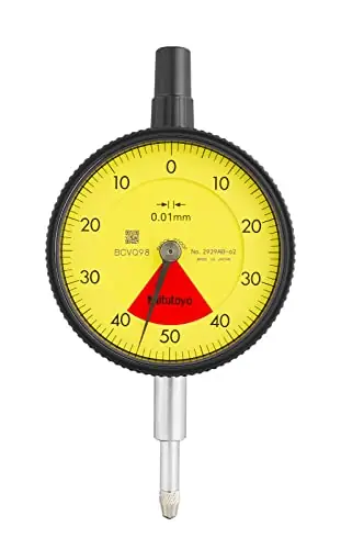 Mitutoyo 2929AB-62 Dial Indicator DG 0.01 Grad 0 to 0.8mm Range