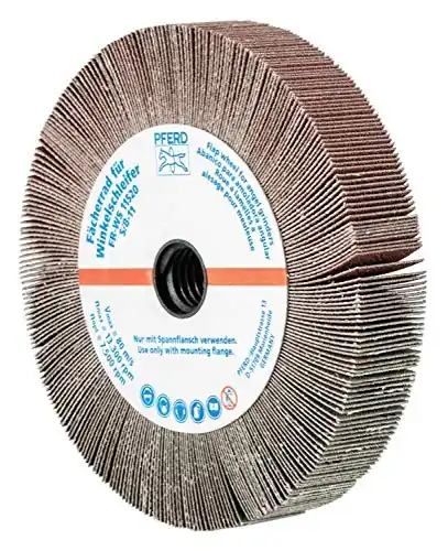 Pferd 45755 4-1/2 x 3/4 Unmounted Flap Wheel - 5/8-11 Thread, Aluminum Oxide 120 Grit