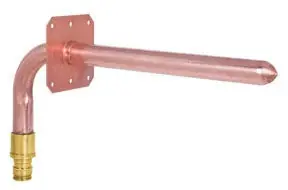 Sioux Chief 630WG248E 1/2 x 4 x 8 Stubout Elbow Fitting with Square O-Strap