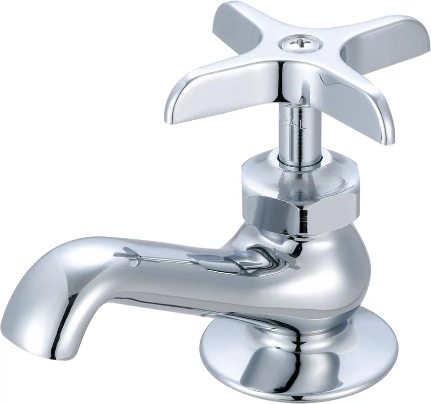SK0443668-US20260702-105043-0 Central Brass 0239-P Single Handle Basin Faucet in Chrome - Image 1