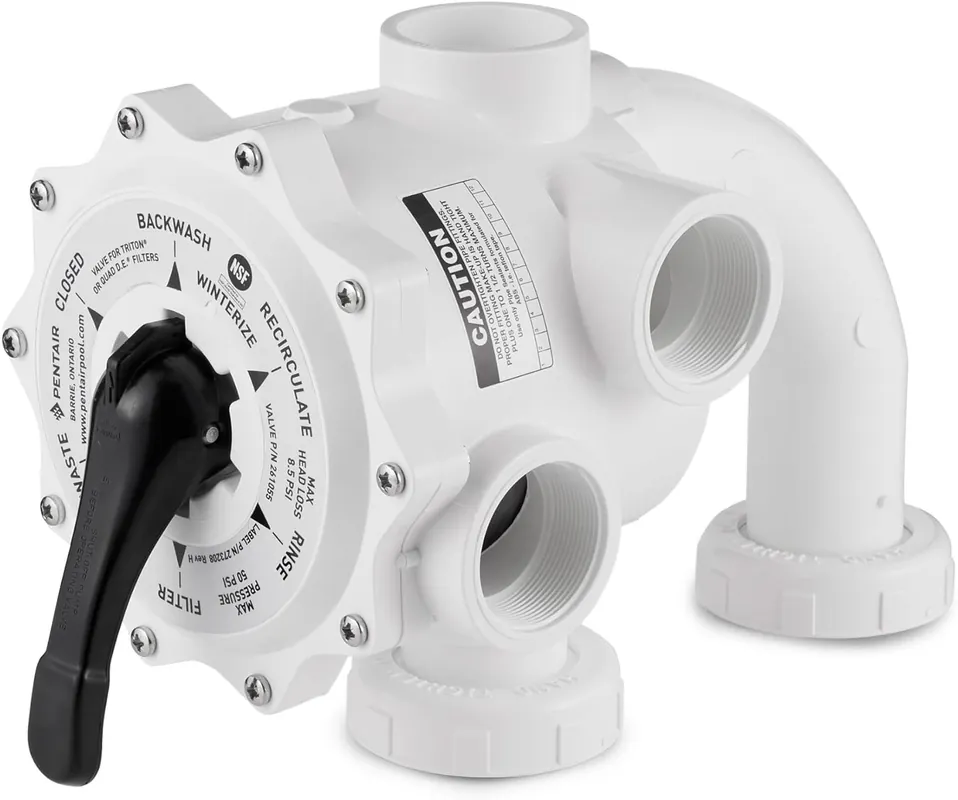 Pentair 261055 Multiport Valve for Triton and Quad D.E. Filters 2 Inch 7 1/2 Inch Centerline