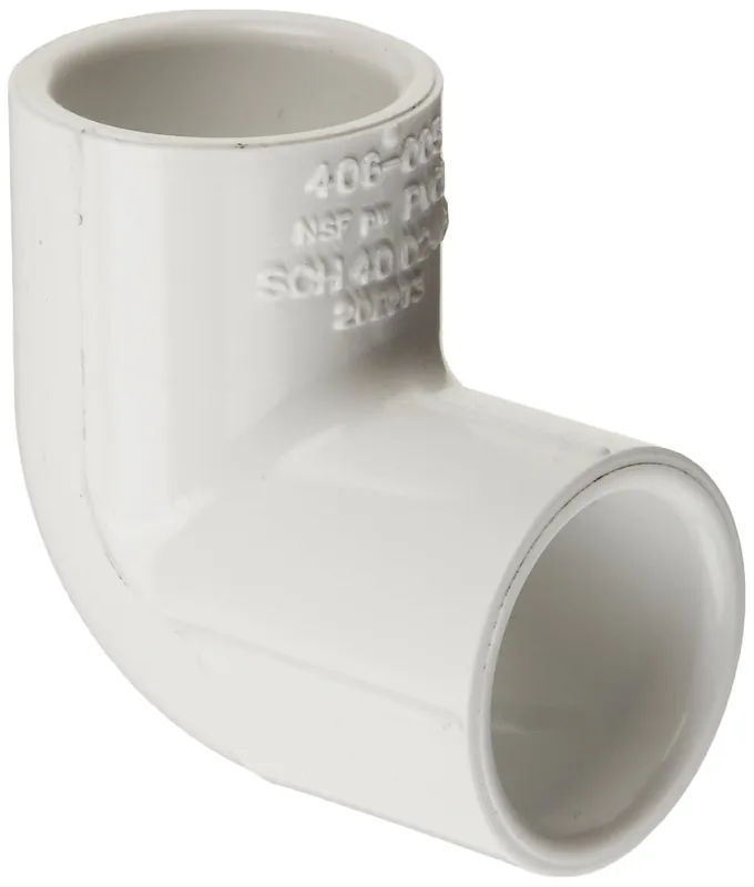 SK0443830-US20260702-105043-0 Spears 406-025 PVC Pipe Fitting 90 Degree Elbow Schedule 40 2-1/2 Socket - Image 1