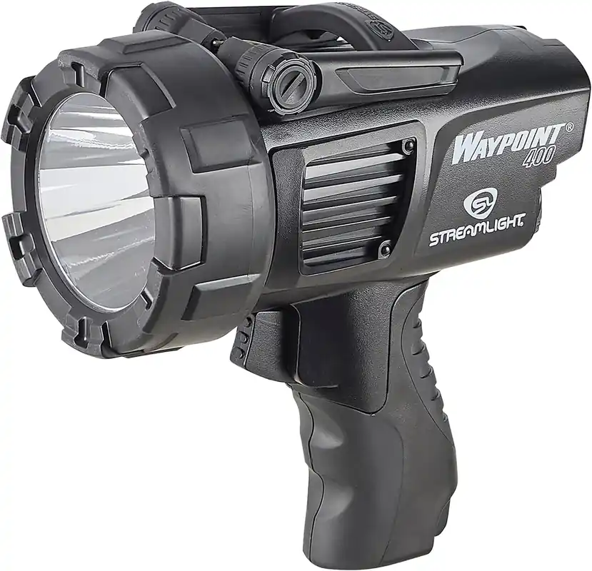 Streamlight 44911 Waypoint 300 1000-Lumen Long Range Pistol-Grip Rechargeable Spotlight with 120V AC Charger, Polymer Holder/Mount, Black