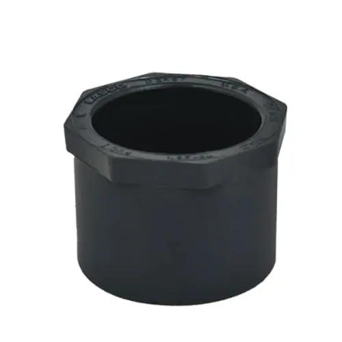 SK0444090-US20260702-105043-0 LASCO 837-211 1-1/2 x 1 Schedule 80 Gray PVC Socket Reducer Bushing - Image 1