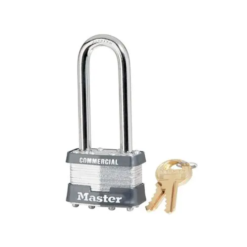 Master Lock 21LJ Keyed Different Padlock with Long Shackle (Pack of 12 pcs)