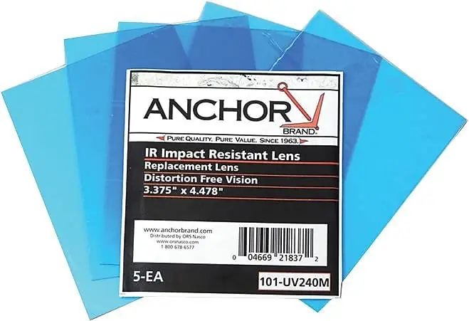 Anchor Brand 101-UV326M Outside Cover Lens Clear 5 5/8 x 4 11/16 5/Pk