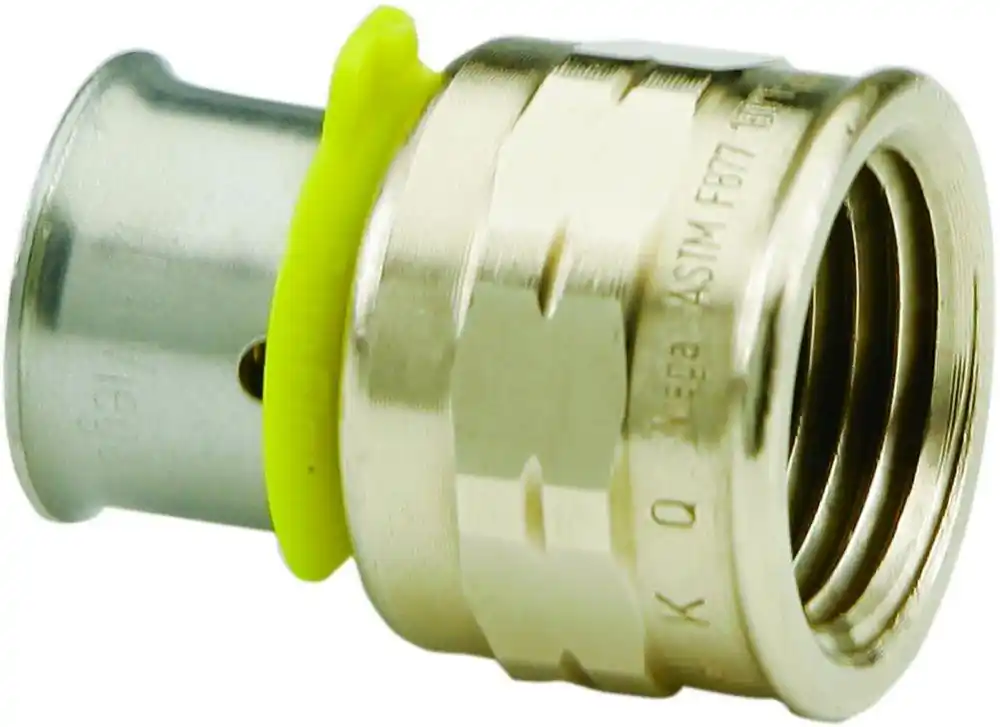 SK0444719-US20260702-105043-0 Viega 91590 PureFlow 2 in. Bronze PEX Press x 2 in. FPT Adapter - Image 1