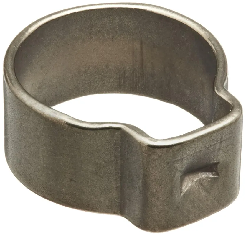 Oetiker 15300012 Stainless Steel Hose Clamp, One Ear, 8.1 mm - 9.5 mm Hose OD Range (Pack of 100)